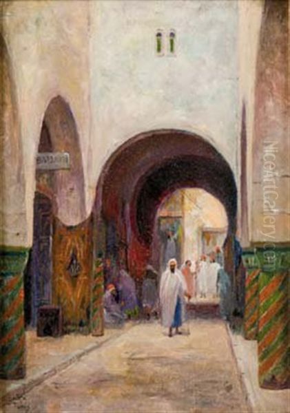 Cafe A Tunis by Theodore Charles Balke