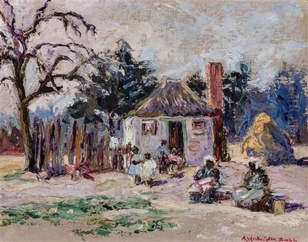 Sunday On The Old Plantation, Savannah, Georgia Oil Painting by Alice Worthington Ball