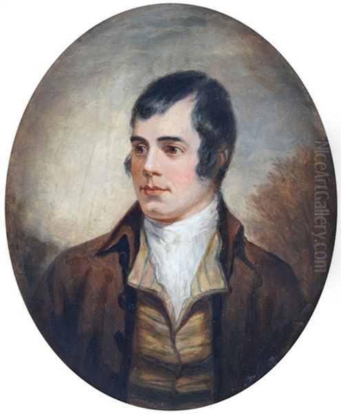 Portrait Of Robert Burns Oil Painting by John Ballantyne