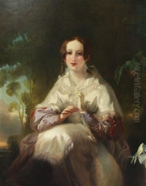 Portrait Of Miss Mary Howard Michael Oil Painting by John Ballantyne