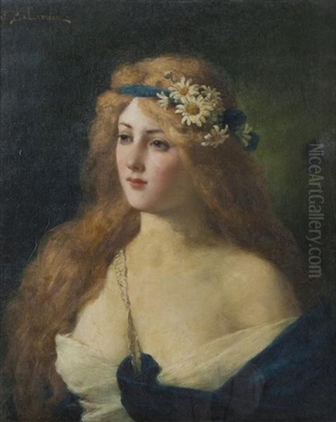 Purity Oil Painting by Jules Frederic Ballavoine