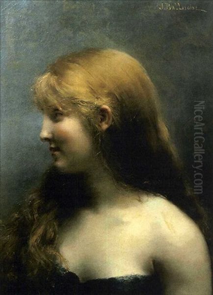 Blondine Oil Painting by Jules Frederic Ballavoine