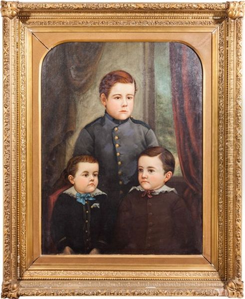 Grant's Three Sons Oil Painting by Addie L. Ballou