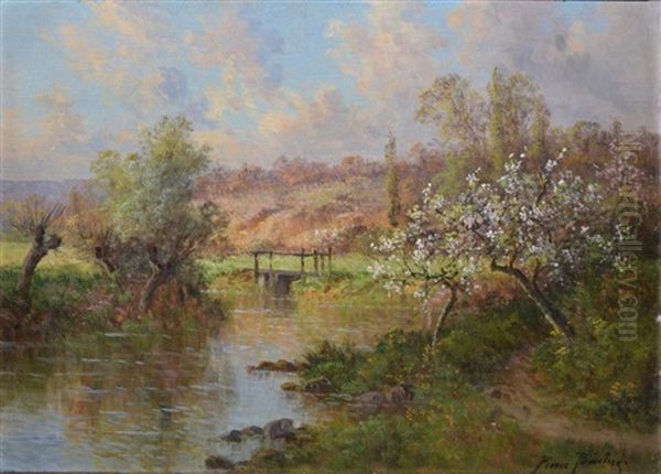 Le Printemps A Saint Aigny Oil Painting by Pierre-Ernest Ballue