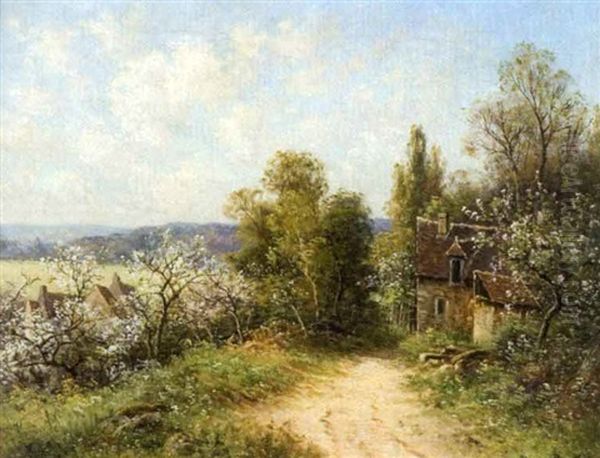 Printemps Dans La Vallee Oil Painting by Pierre-Ernest Ballue