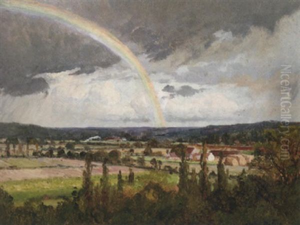 L'arc-en-ciel Oil Painting by Pierre-Ernest Ballue