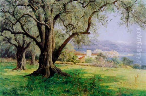 Antibes Oil Painting by Pierre-Ernest Ballue