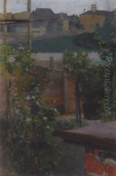 Ateliergarten Oil Painting by Wilhelm Balmer