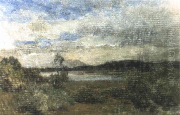 Paysage De L'isere Vers Morestel Oil Painting by Armand Balouzet