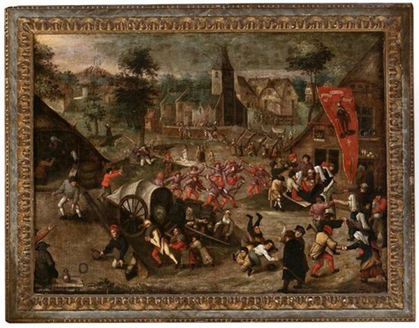 La Kermesse De San Jorge Oil Painting by Pieter Balten