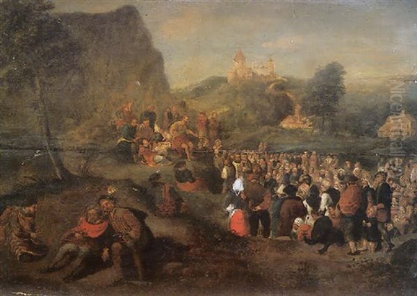 Le Sermon Sur La Montagne Oil Painting by Pieter Balten