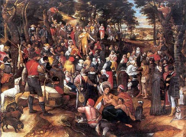 La Predication De Saint Jean-baptiste Oil Painting by Pieter Balten