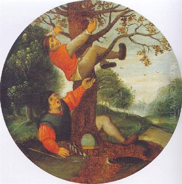 Le Denicheur De Nid Oil Painting by Pieter Balten