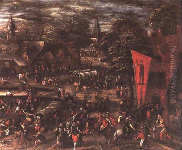 Kermesse De La Saint-george Oil Painting by Pieter Balten