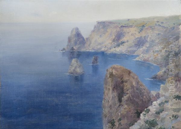 View Of Cape Fiolent, Crimea Oil Painting by Vladimir Baltz