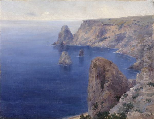 View Of Cape Fiolent, Crimea Oil Painting by Vladimir Baltz