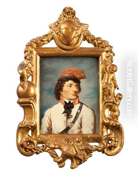 Portret Tadeusza Kosciuszki Oil Painting by Jozef Balukiewicz