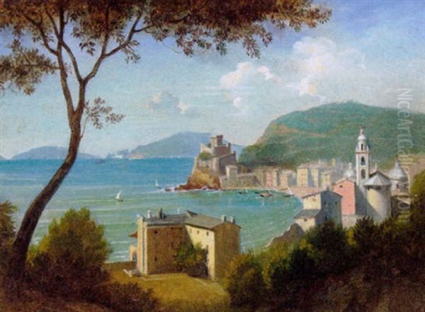 Udsigt Ved Liguria La Spezzia Oil Painting by Raymond Balze