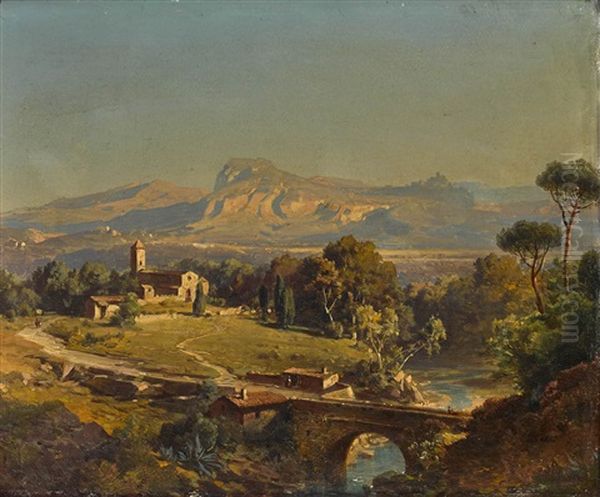 Andalusische Landschaft Oil Painting by Fritz Bamberger