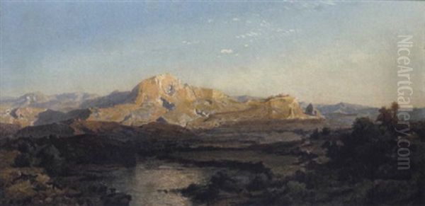 Spanische Landschaft Oil Painting by Fritz Bamberger