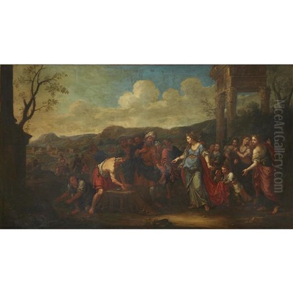 Queen Dido In Carthage Oil Painting by Nicolo Bambini