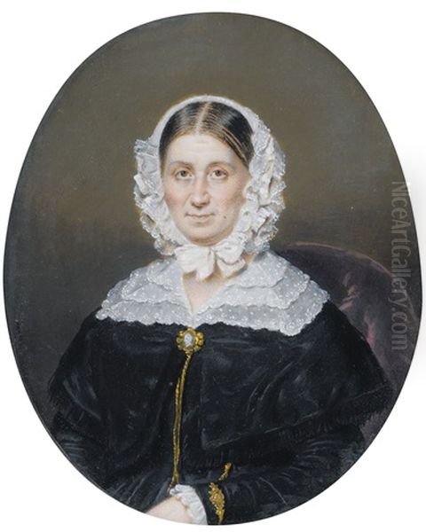 Portrait De Zenaide, Princesse De Neuchatel Et De Wagram, Nee Clary Oil Painting by Giorgio Banchi