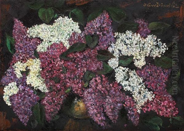 Flori De Liliac Oil Painting by Octav Bancila