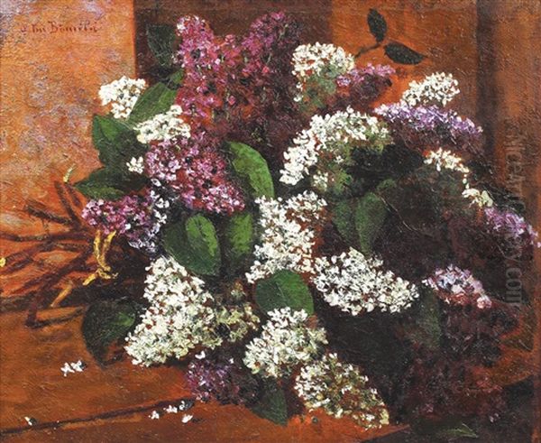 Flori De Liliac Oil Painting by Octav Bancila