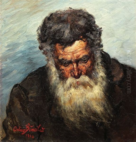 Profetul Oil Painting by Octav Bancila