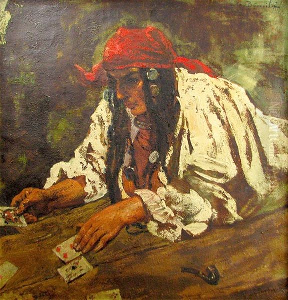 The Fortune Teller Oil Painting by Octav Bancila