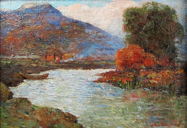 Landscape With River by Octav Bancila