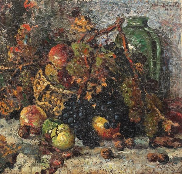 Autumn Still Life Oil Painting by Octav Bancila