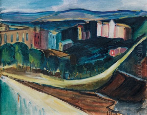 City Walls Of Tarragona Oil Painting by Alma del Banco