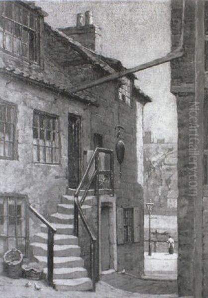 The Corner House, Whitby, Yorkshire Oil Painting by Elias Mollineaux Bancroft