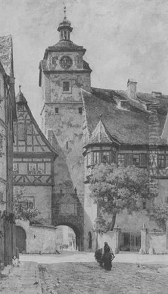 The White Tower, Bayern Oil Painting by Elias Mollineaux Bancroft