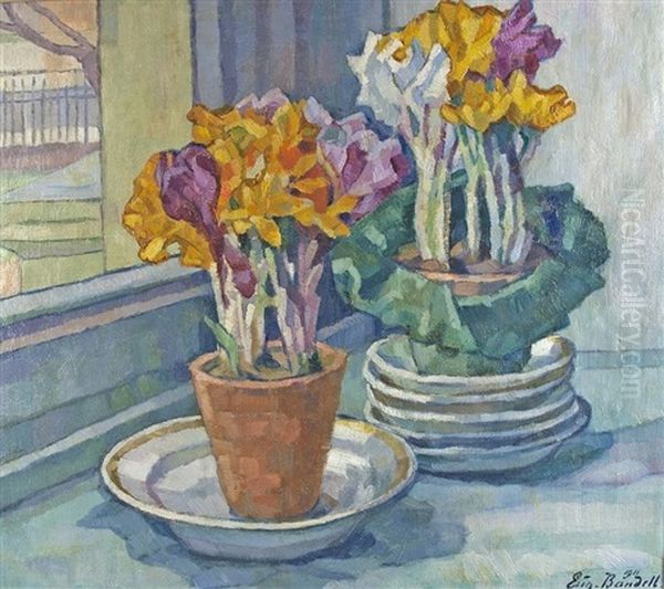 Blumenstilleben Oil Painting by Eugenie Bandell