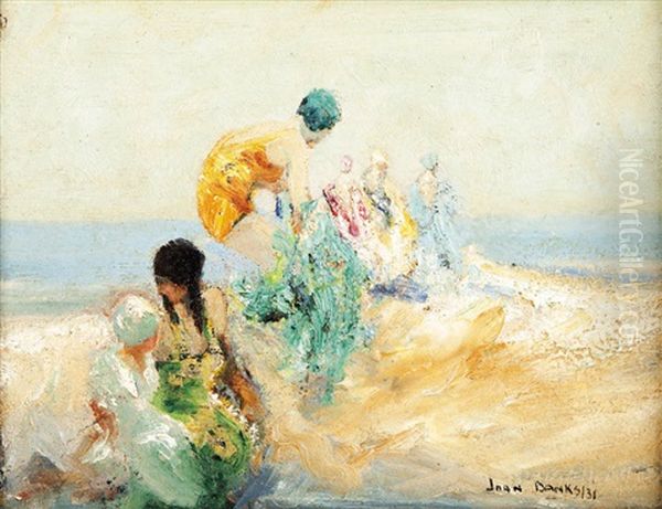 Beach Belles Oil Painting by John Banks