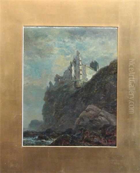 Castle Oil Painting by Thomas J. Banks