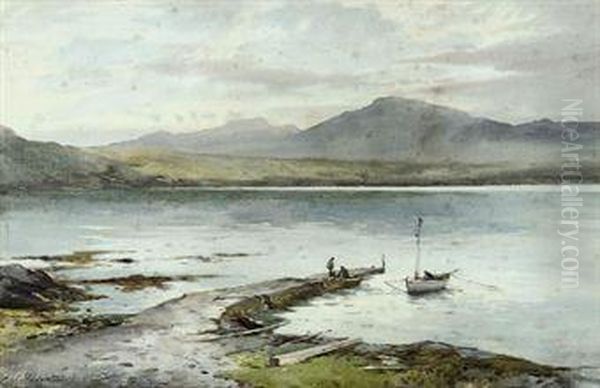 Lowlandman's Bay, Jura, Argyllshire Oil Painting by Charles William Adderton