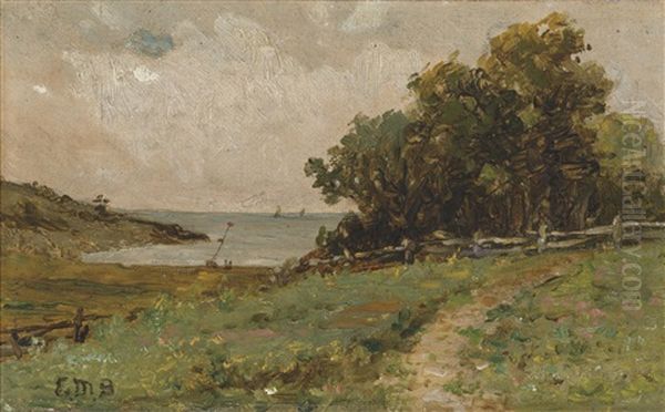 Coastline Path Oil Painting by Edward Bannister