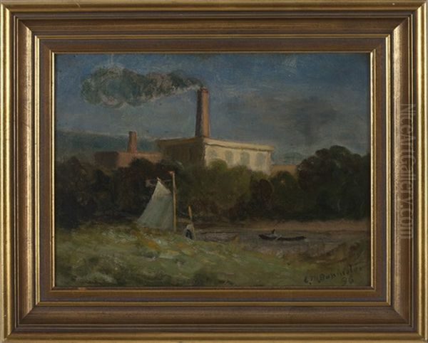 The Mill In Knightsville Oil Painting by Edward Bannister