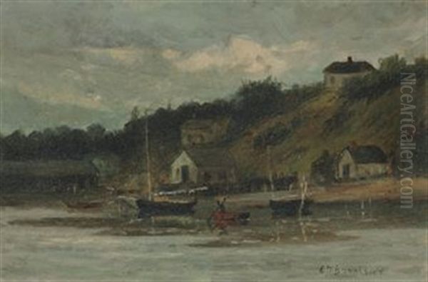 Harbor View Oil Painting by Edward Bannister