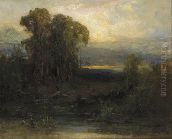 Landscape Oil Painting by Edward Bannister