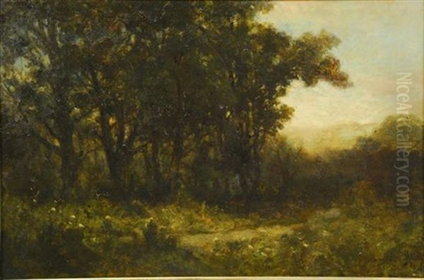 Tonalist Landscape Oil Painting by Edward Bannister