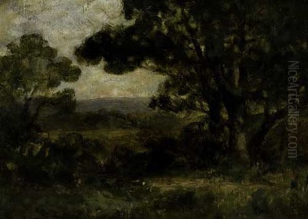 Untitled - Pastoral Landscape by Edward Bannister