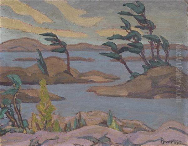 Georgian Bay, Ontario Oil Painting by Sir Frederick Grant Banting