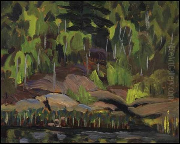 Burnt Lake, Dorset, Ontario Oil Painting by Sir Frederick Grant Banting