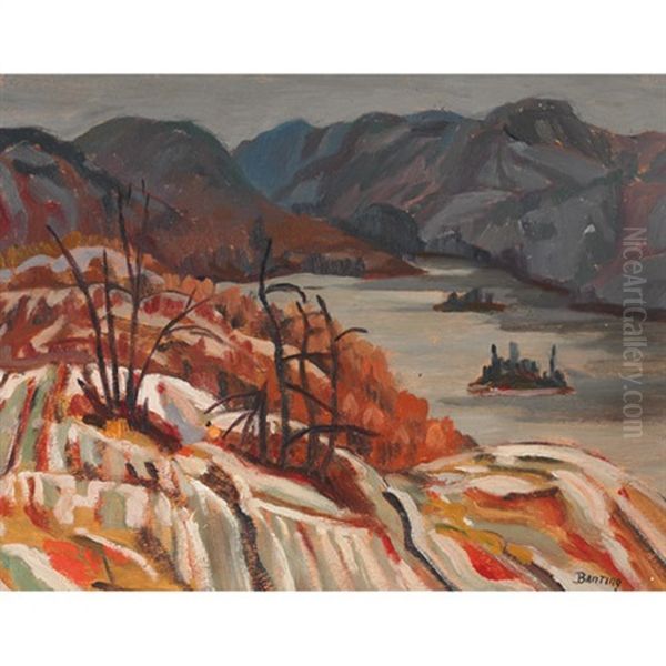 Autumn Landscape Oil Painting by Sir Frederick Grant Banting