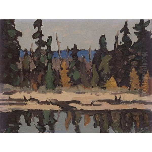 Trees And Lake by Sir Frederick Grant Banting