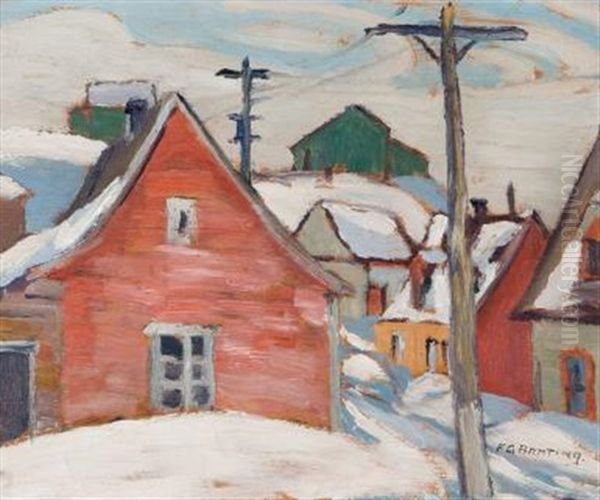 St. Tite Des Cap, Quebec (sic) Oil Painting by Sir Frederick Grant Banting